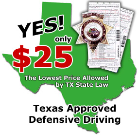 Texas Defensive Driving classes for the most discounted price!